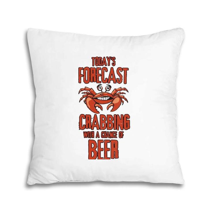 Crabs And Beer Chesapeake Blue Crab  Crabbing Men Women Pillow