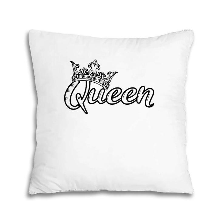 Crown Me Font Queen Gift Pillow