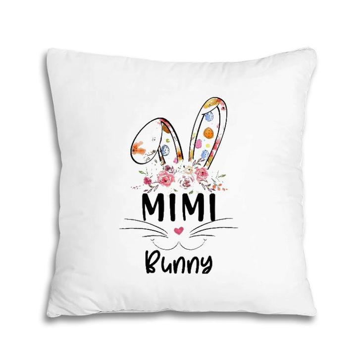 Cute Mimi Bunny Easter Family Matching Outfit Pillow
