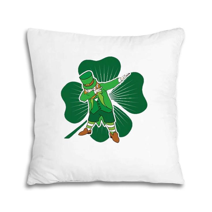 Dabbing Leprechaun Irish Dab St Patricks Day Tee Pillow
