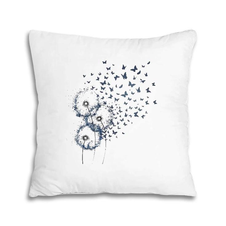 Dandelion With Butterfly Lover Gift Pillow
