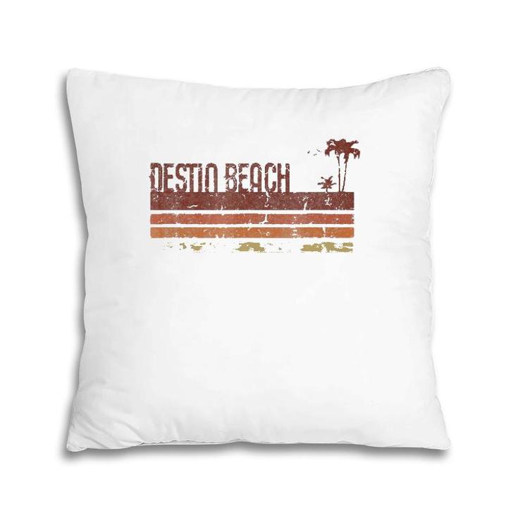 Destin Beach Florida Vintage 70S 80S Vacation Pillow