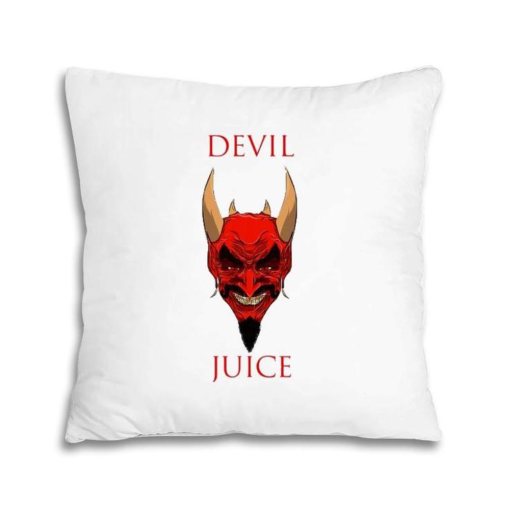 Devil Juice Vector Art Unisex Pillow