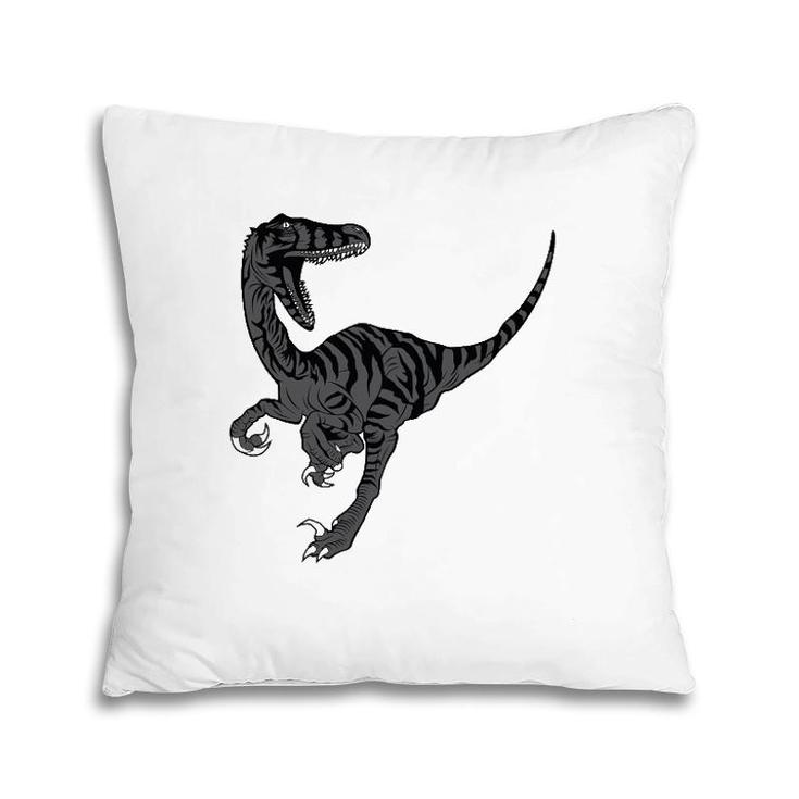 Dinosaur Lover Gift - Velociraptor Lovers Gift Pillow