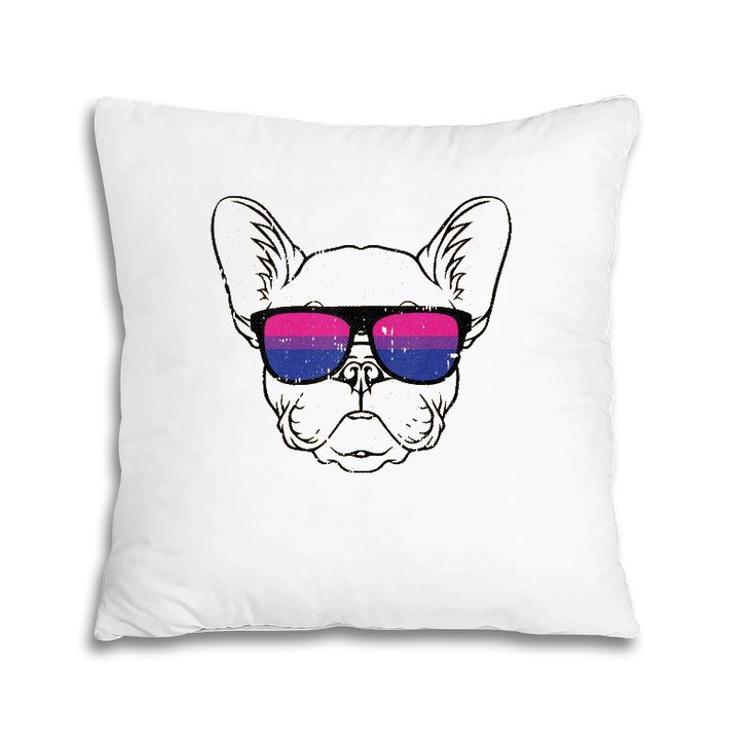 Dog Sunglasses Bi-Sexual Pride Puppy Lover Proud Lgbt-Q Ally Tank Top Pillow