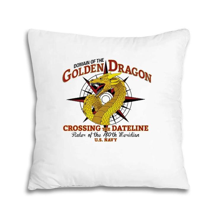 Domain Of The Golden Dragon  Pillow