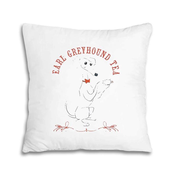 Earl Greyhound Tea Dog Gift Pillow