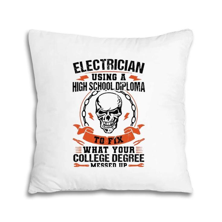 Electrician Using A High School Diploma Electric  Pillow