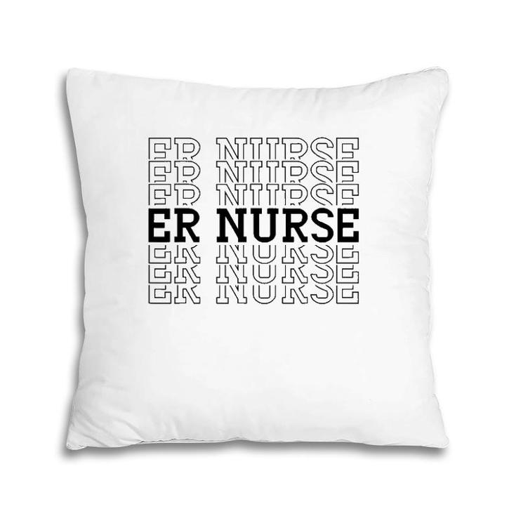 Er Emergency Room Nurse Hospital Healthcare Pillow