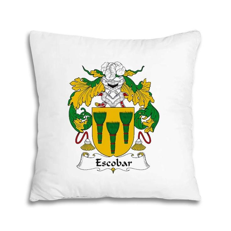 Escobar Coat Of Arms Family Crest Pillow