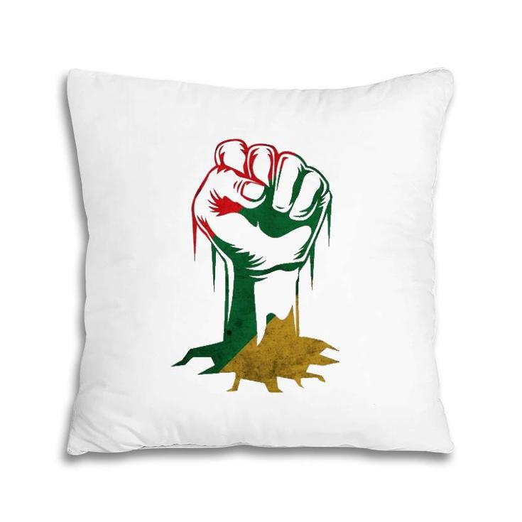 Fist Power For Black History Month Or Juneteenth Pillow