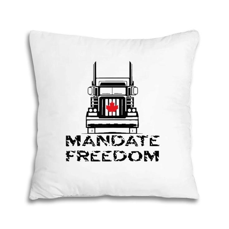 Freedom Convoy 2022 Mandate Freedom Trucker Tank Top Pillow