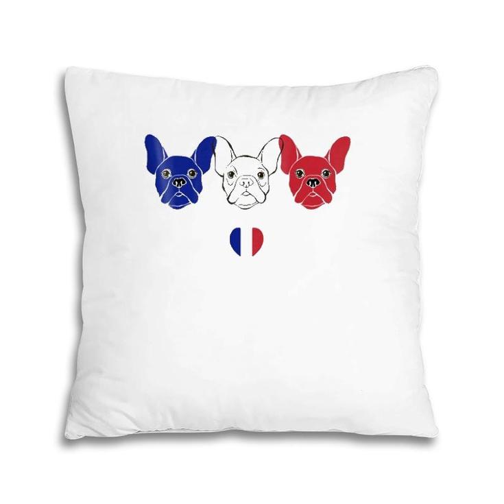 French Bulldog Lover Patriotic Pillow