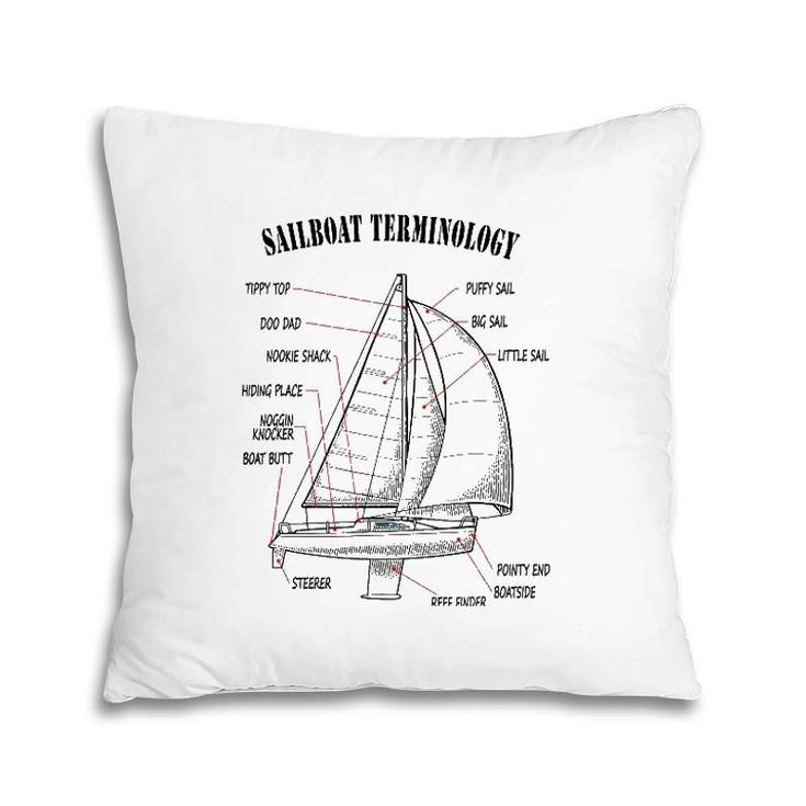 Funny And Completely Wrong Sailboat Terminology Pillow
