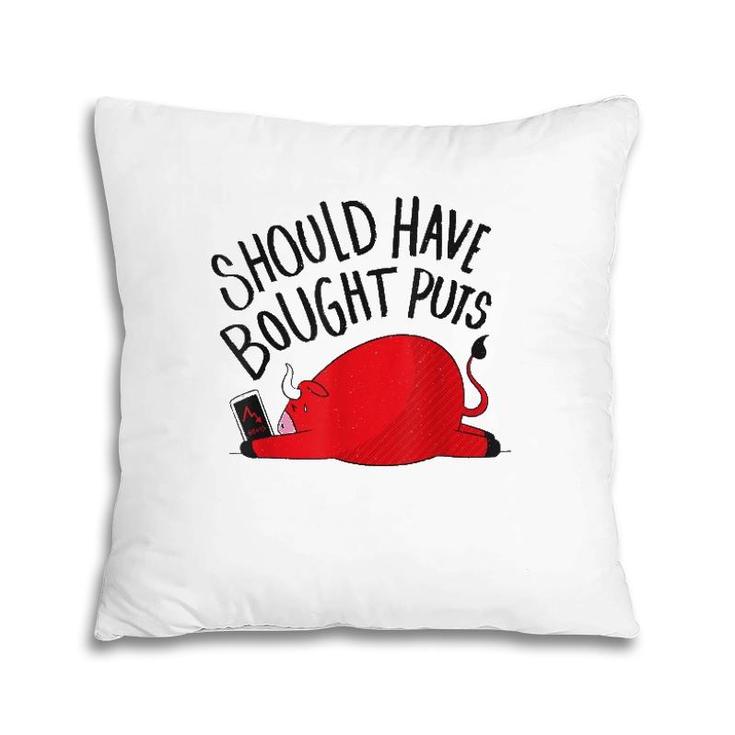 Funny Bull Trading Should Brought Puts Stock Market Forex Pillow