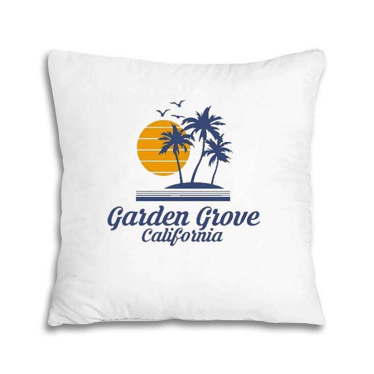 Garden Grove California Ca Beach City State Tourist Souvenir Pillow
