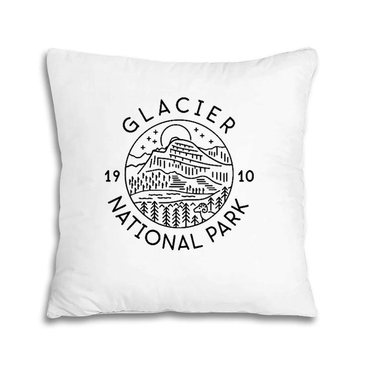 Glacier National Park 1910 Montana Gift Pillow
