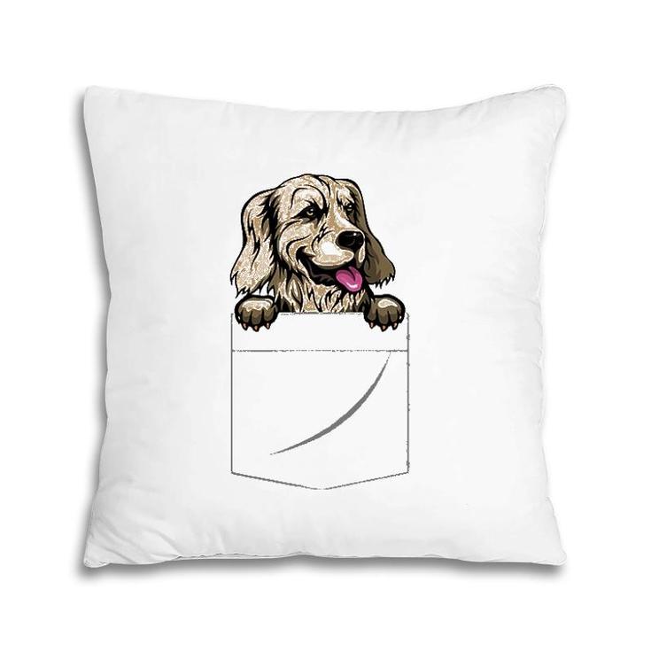 Golden Retriever In A Pocket Pillow