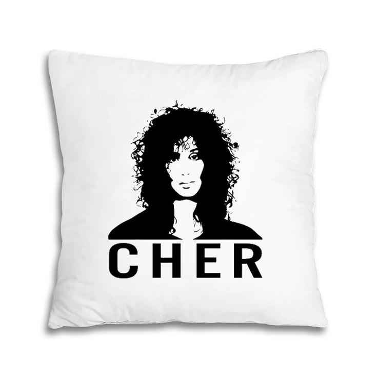 Graphic Cher's Art Design Essential Distressed Country Music Pillow