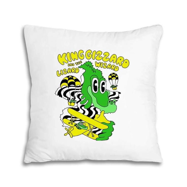 Graphic King Funny Gizzard The Lizard Arts Wizard Costume Pillow