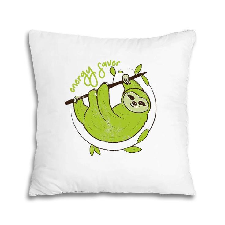 Green Three Toed Sloth Pillow