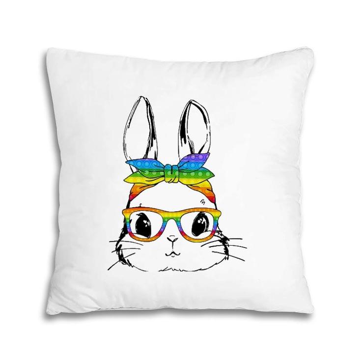 Happy Easter Day Pop It Bunny Face Glasses Easter Fidget Toy Pillow