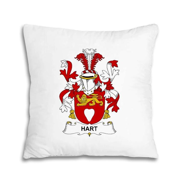 Hart Coat Of Arms - Family Crest Pillow