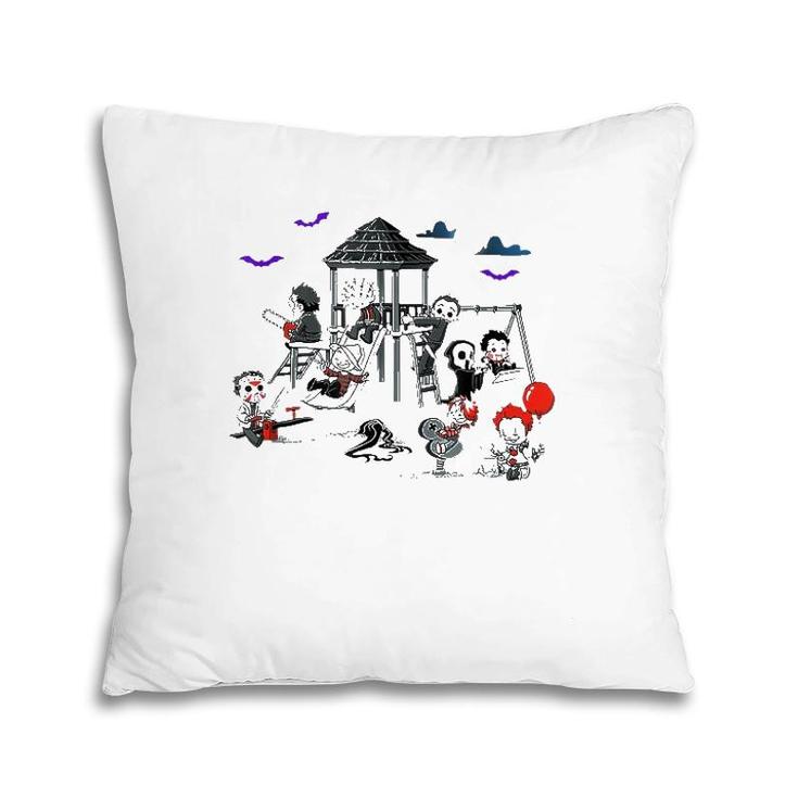 Horror Clubhouse In Park Funny Halloween Costume Pillow