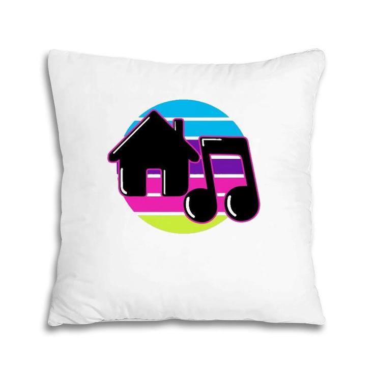 House Music Retro Dj Chicago 1980S Electronic Dance Disco Pillow