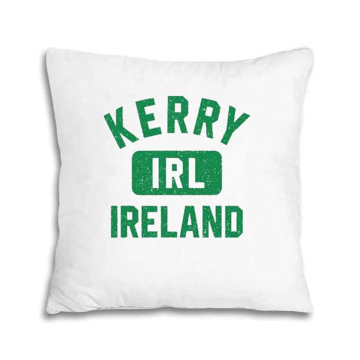 Kerry Ireland Irl Gym Style Distressed Green Print  Pillow