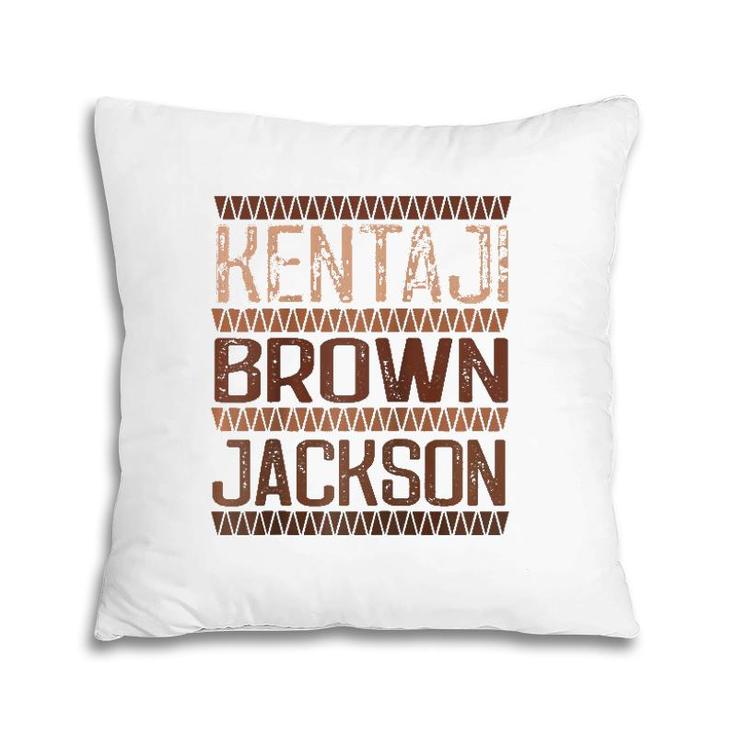 Ketanji Brown Jackson  Melanin Judge Black Woman Pride Raglan Baseball Tee Pillow