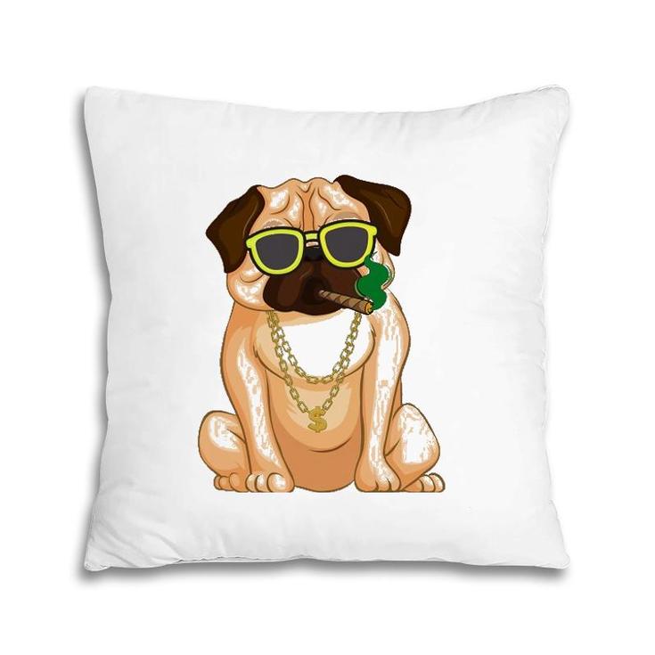 Lazy English Bulldog Dog Lover Funny Pillow