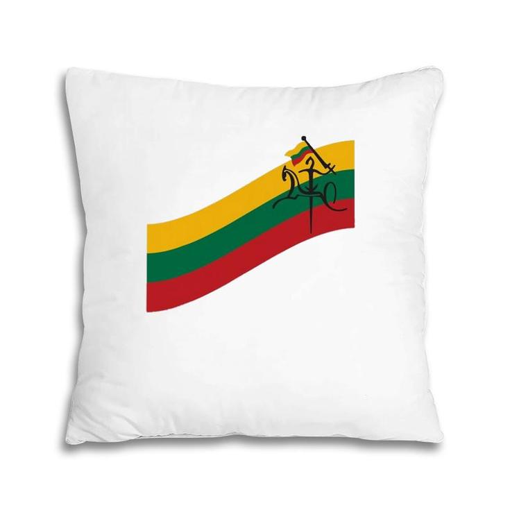 Lithuanian Vytis Swoosh Lithuania Strong Pillow