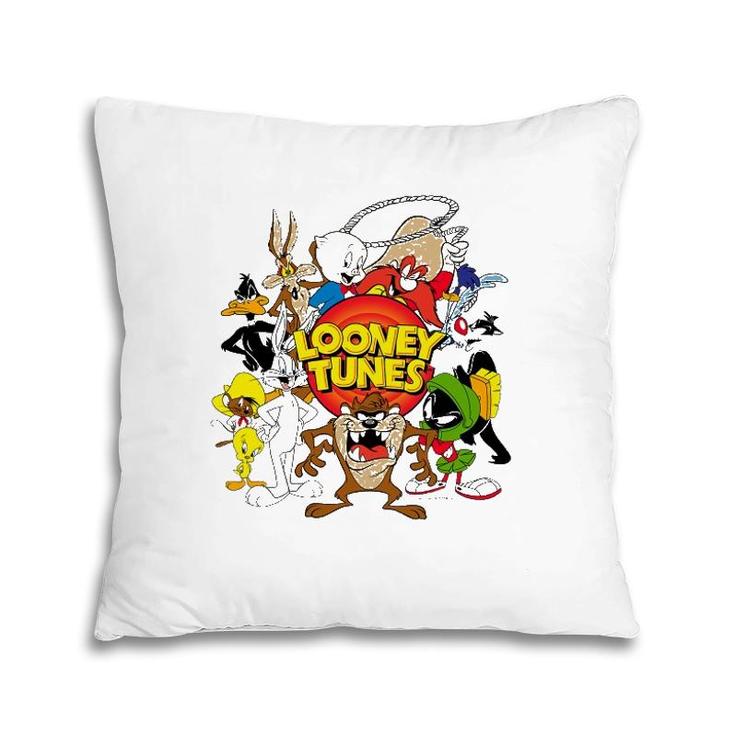 Looney Toons Character Group Bugs Rabbit Pillow