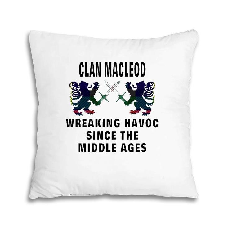 Macleod Scottish Tartan Scotland Family Clan Name Pillow