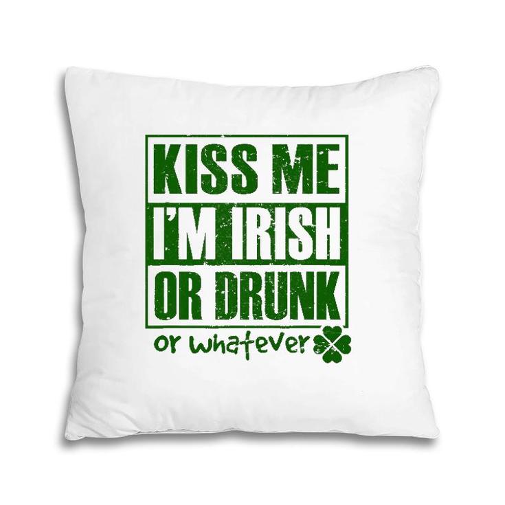 Mens Kiss Me I'm Irish Funny St Patrick's Day Gifts For Men Pillow