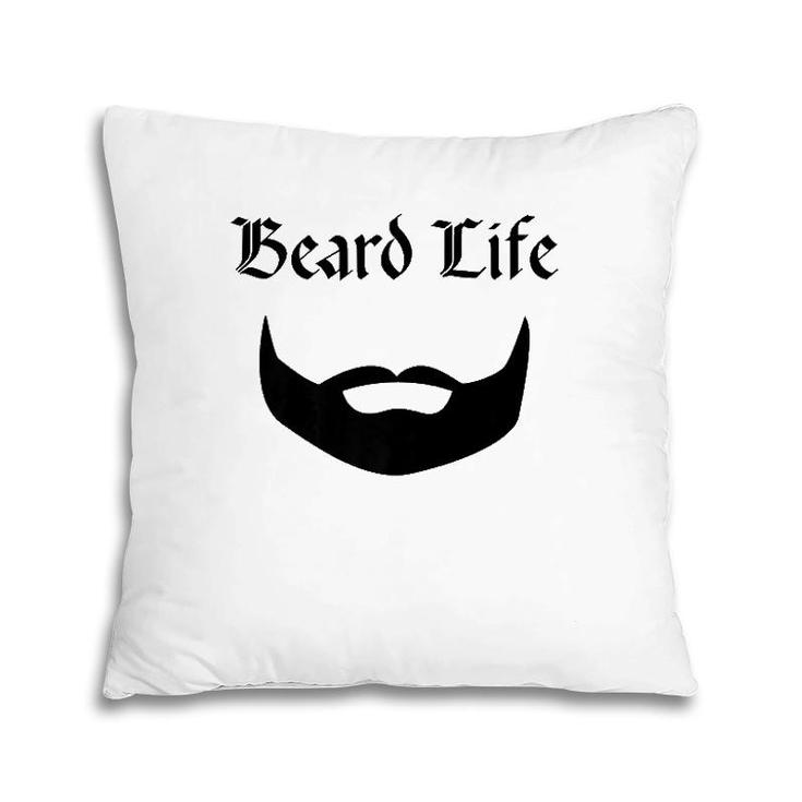 Mens Men's Beard Life Gift Pillow