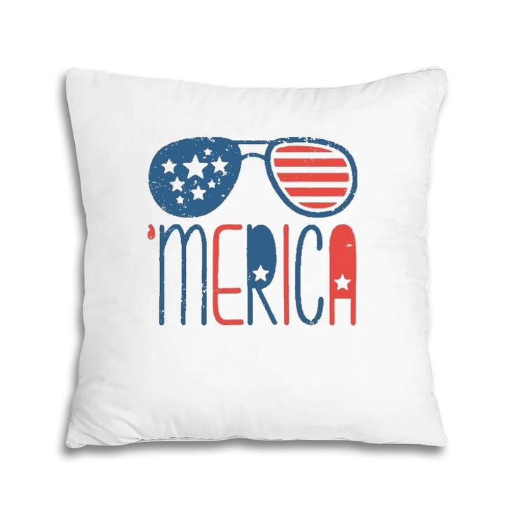 Merica American Flag Aviators Toddler4th July Usa Flag Sunglass Pillow