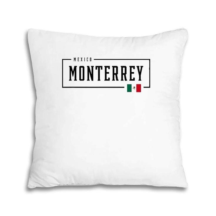Monterrey City State Mexico Mexican Country Flag Pillow