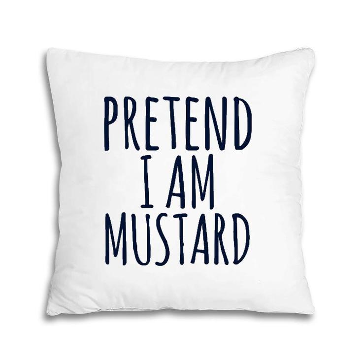 Mustard Ketchup Lazy Easy Funny Halloween Costume Matching Pillow
