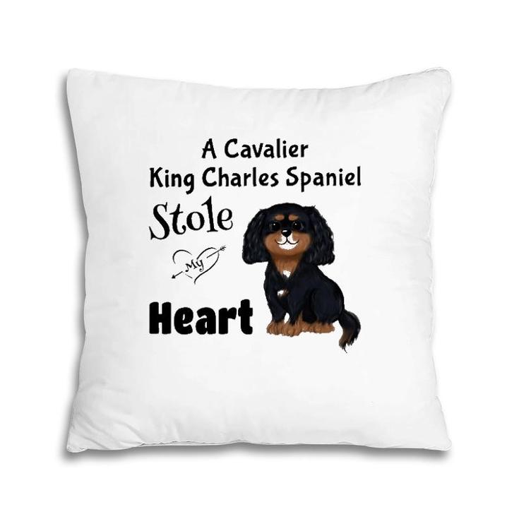 My Black And Tan Cavalier King Charles Spaniel Pillow