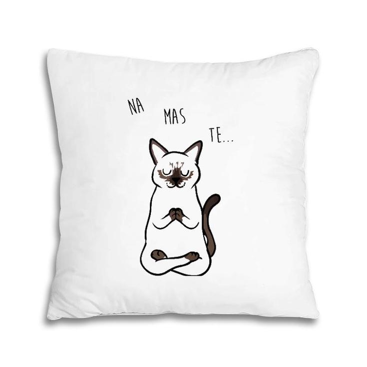 Namaste Siamese Cat Tank Top Pillow