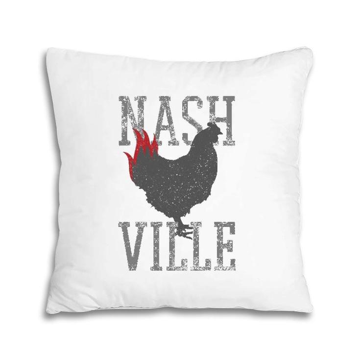 Nashville Tennessee Hot Chicken Music City Souvenir Gift Pillow