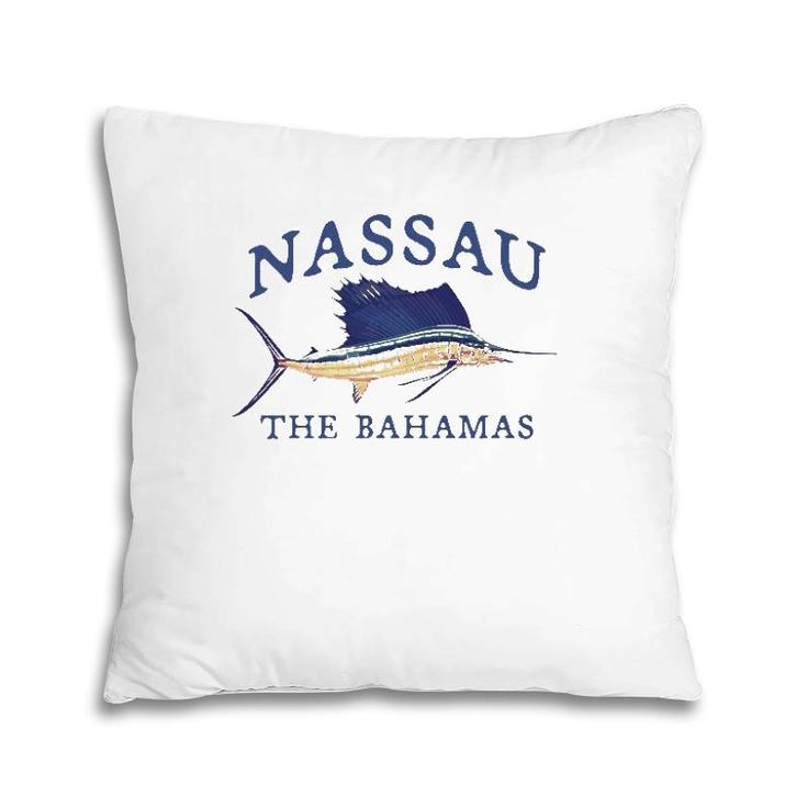 Nassau The Bahamas Sailfish Lover Gift Pillow