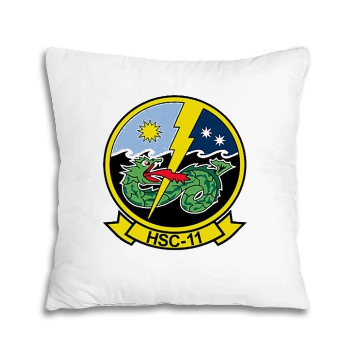 Navy Helicopter Sea Combat Squadron Hsc 11 Dragonslayers Pillow