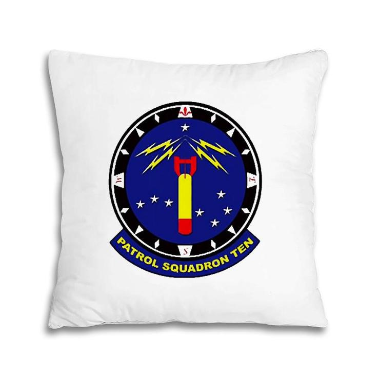 Navy Patrol Squadron 10 Vp-10 Patch Image Insignia Pillow