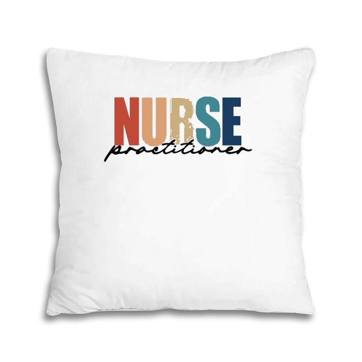 Nurse Practitioner Np Rn Nursing Crewneck Nurse Appreciation Pillow