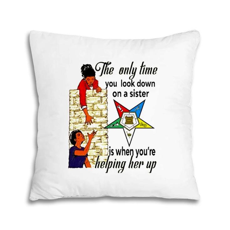 Order Of The Eastern Star Oes Ring Diva Sisters Of Color  Pillow