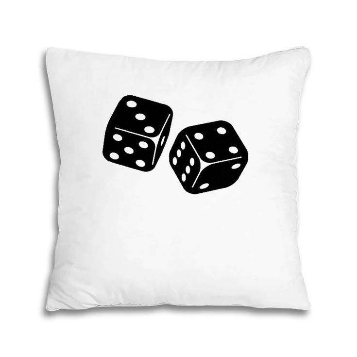 Pair Of Dice Vintage Pillow