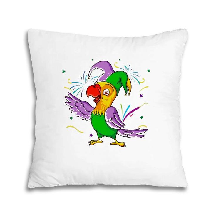 Parrot Mardi Gras Carnival Parade Bird Lover Costume Pillow